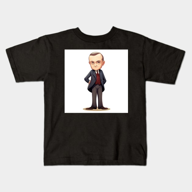 Calvin Coolidge Kids T-Shirt by ComicsFactory